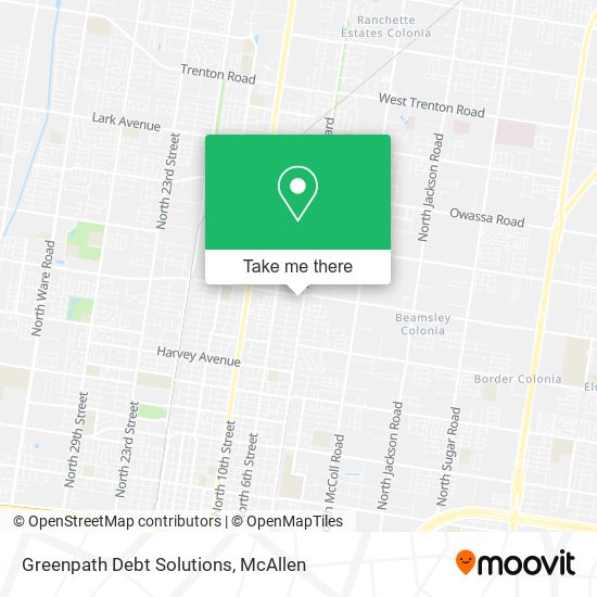 Greenpath Debt Solutions map