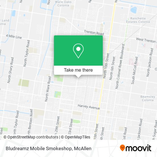 Bludreamz Mobile Smokeshop map
