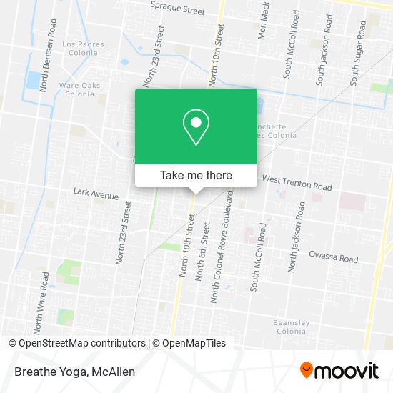 Breathe Yoga map