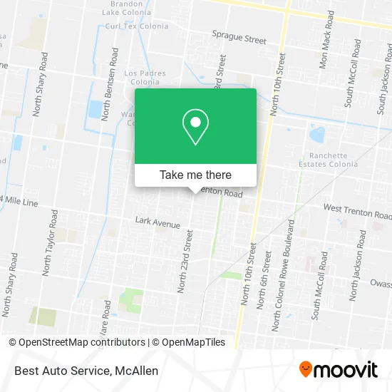 Mapa de Best Auto Service