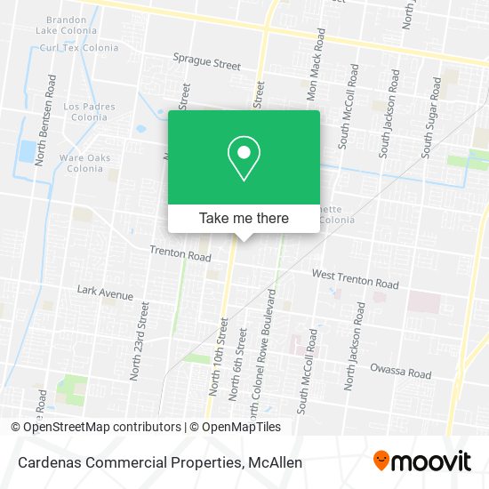Cardenas Commercial Properties map