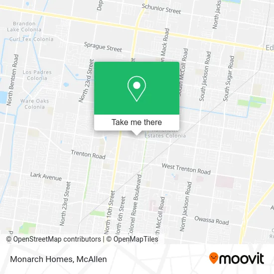 Monarch Homes map