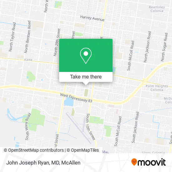 Mapa de John Joseph Ryan, MD