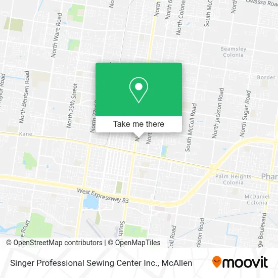 Singer Professional Sewing Center Inc. map