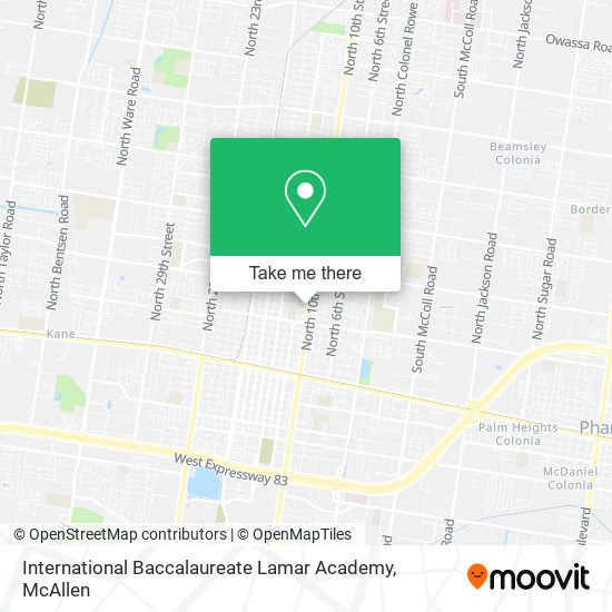 International Baccalaureate Lamar Academy map