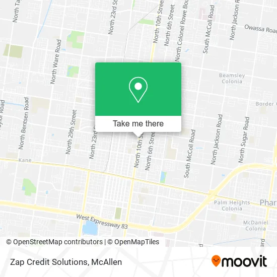 Zap Credit Solutions map