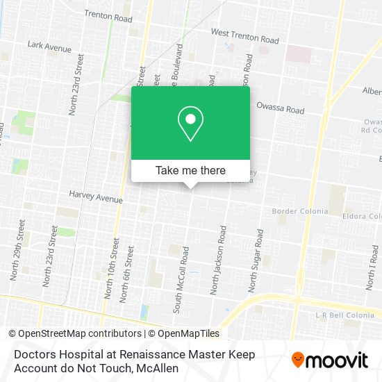 Mapa de Doctors Hospital at Renaissance Master Keep Account do Not Touch