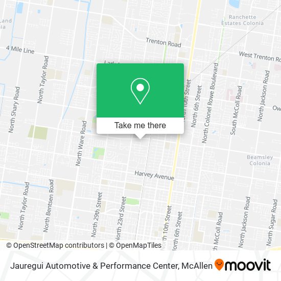 Mapa de Jauregui Automotive & Performance Center