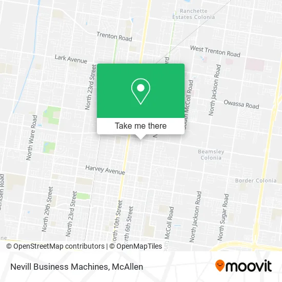 Nevill Business Machines map