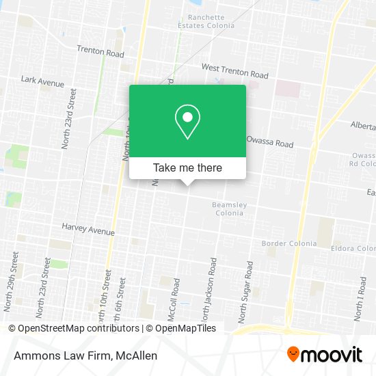 Ammons Law Firm map