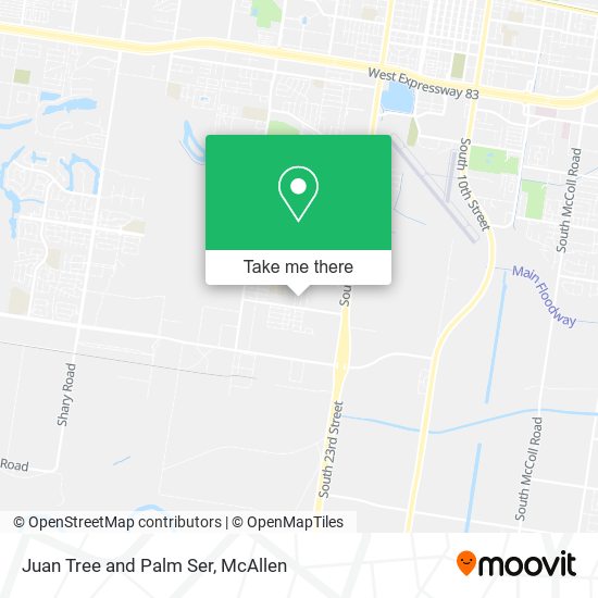 Mapa de Juan Tree and Palm Ser