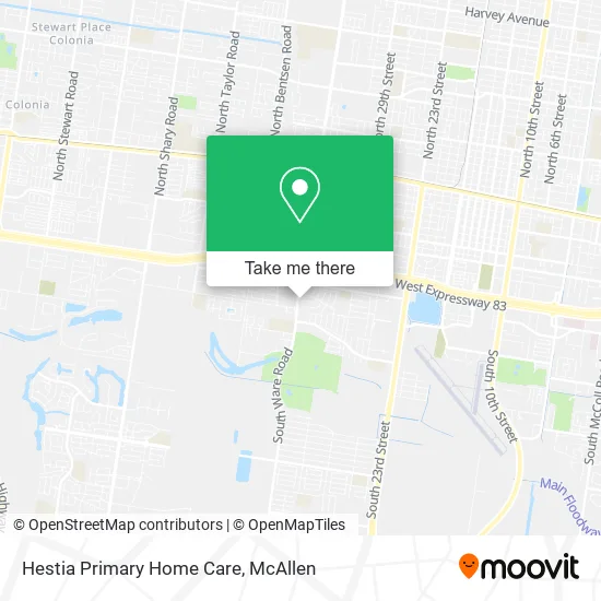 Mapa de Hestia Primary Home Care