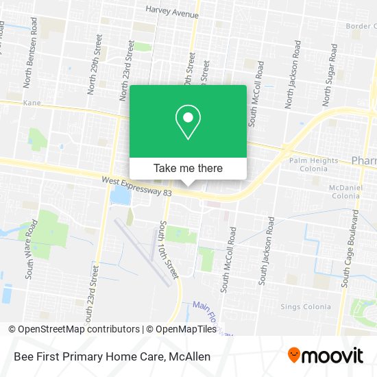 Bee First Primary Home Care map