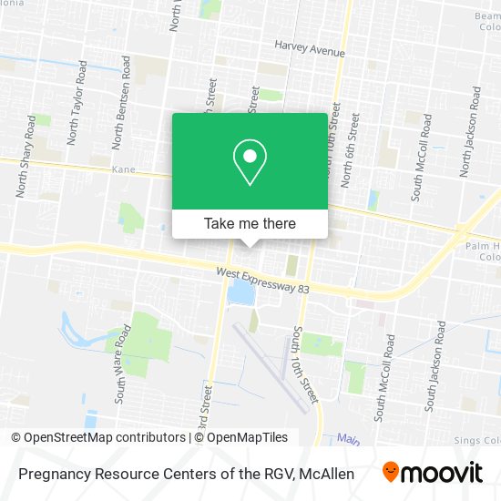 Mapa de Pregnancy Resource Centers of the RGV