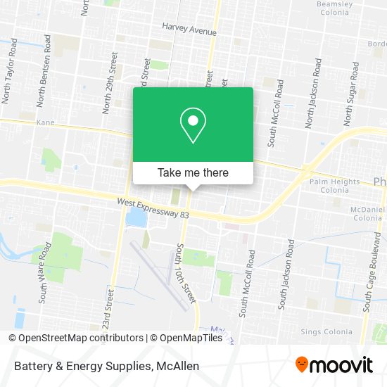 Battery & Energy Supplies map