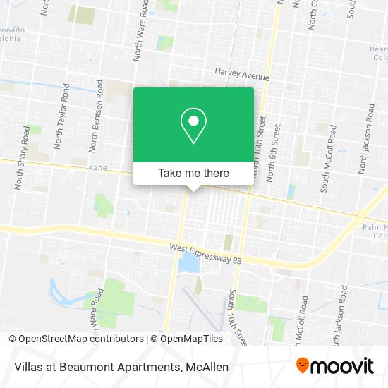 Mapa de Villas at Beaumont Apartments