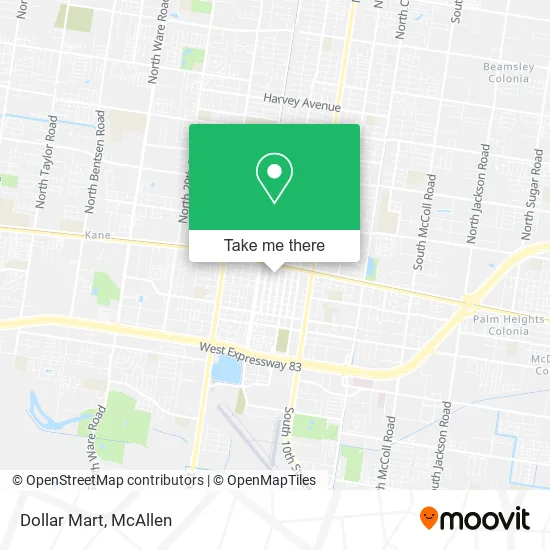 Mapa de Dollar Mart