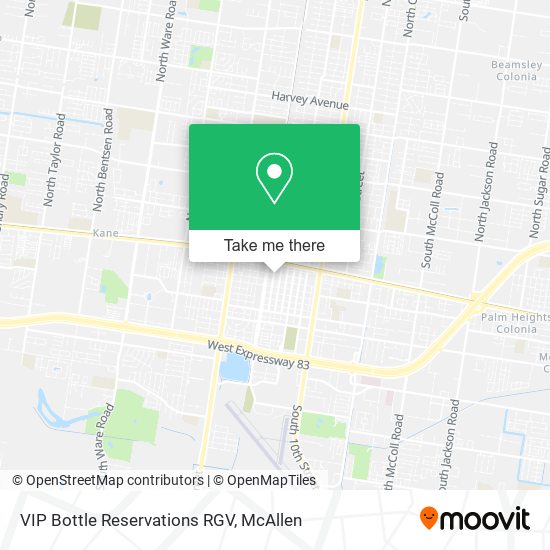Mapa de VIP Bottle Reservations RGV
