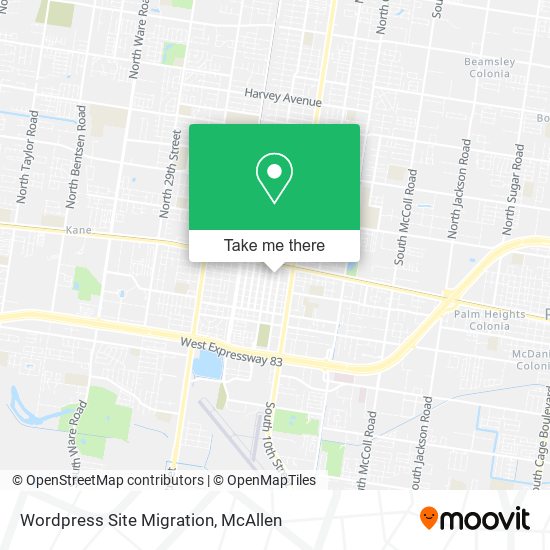 Wordpress Site Migration map