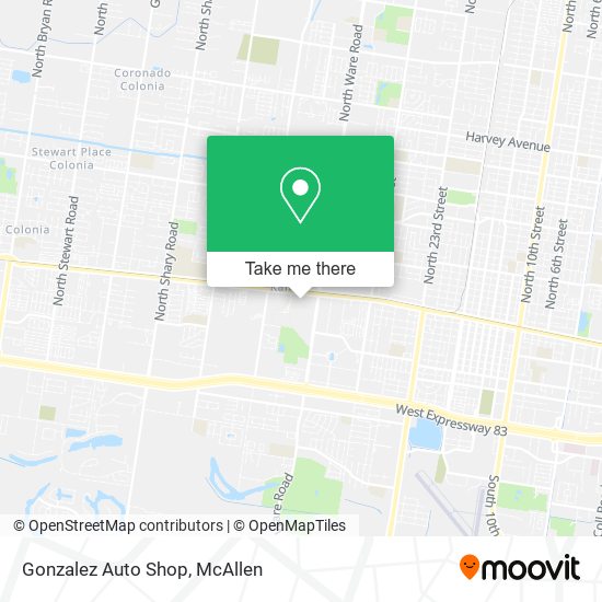 Gonzalez Auto Shop map