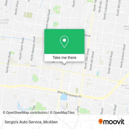 Sergio's Auto Service map