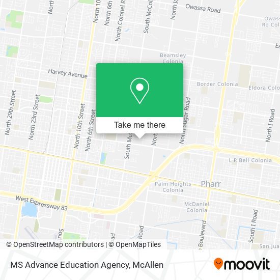 Mapa de MS Advance Education Agency