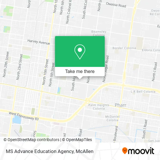 MS Advance Education Agency map