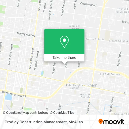Prodigy Construction Management map