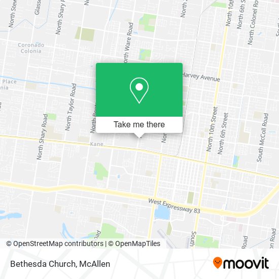 Bethesda Church map