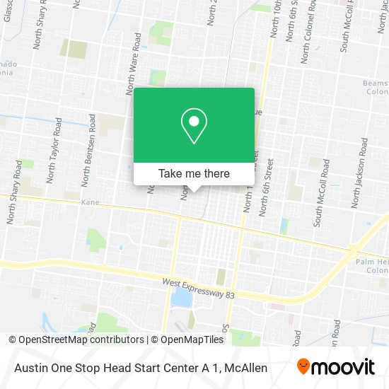 Austin One Stop Head Start Center A 1 map