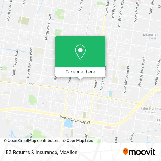 EZ Returns & Insurance map