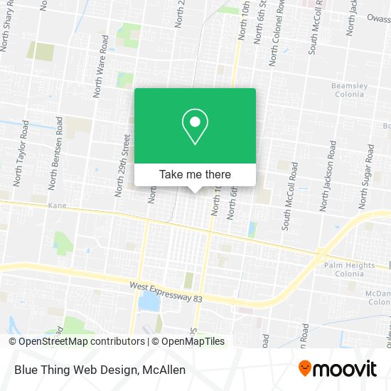 Blue Thing Web Design map