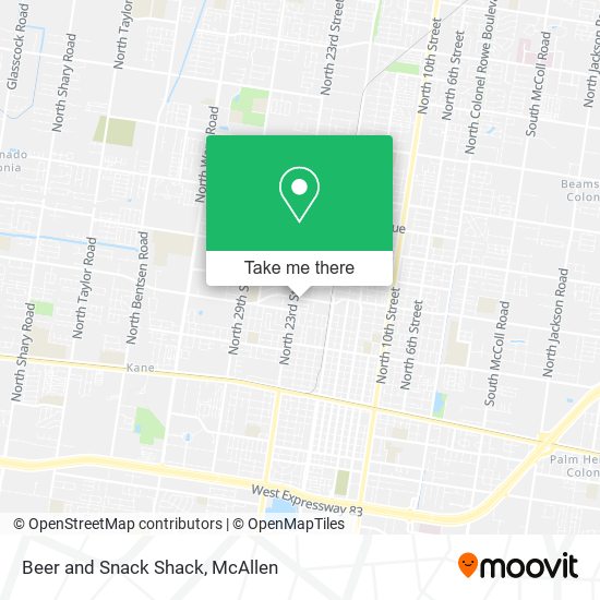 Beer and Snack Shack map