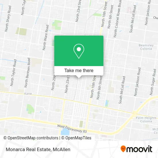 Monarca Real Estate map