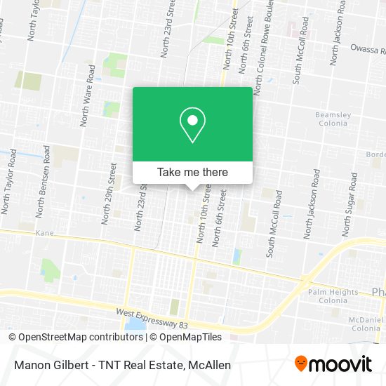 Manon Gilbert - TNT Real Estate map