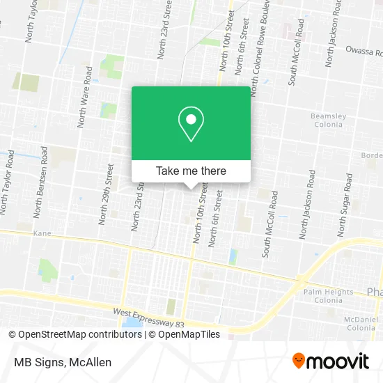 MB Signs map