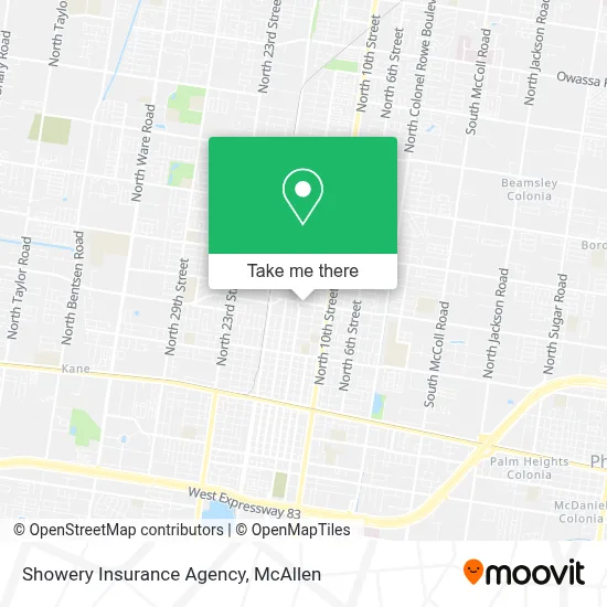 Showery Insurance Agency map