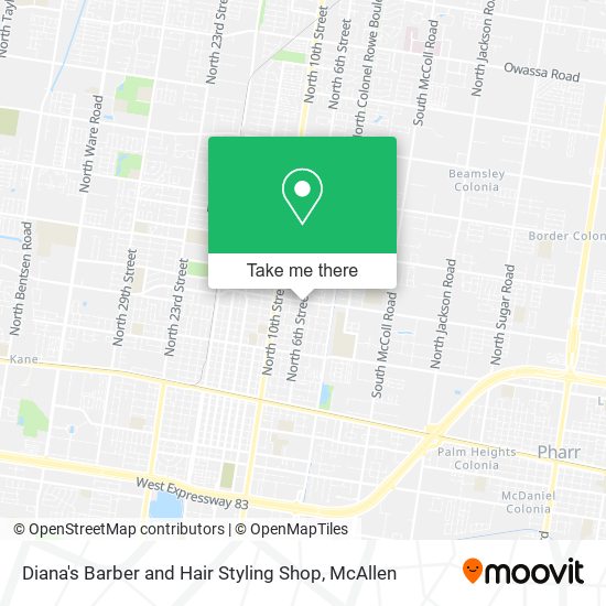 Diana's Barber and Hair Styling Shop map