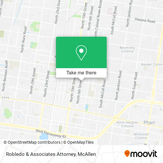 Robledo & Associates Attorney map
