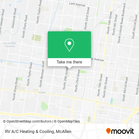 RV A/C Heating & Cooling map