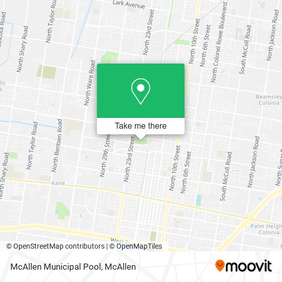 Mapa de McAllen Municipal Pool
