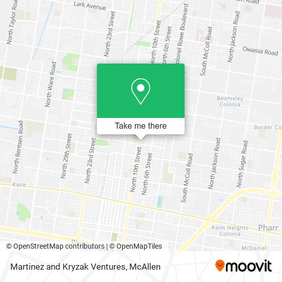 Mapa de Martinez and Kryzak Ventures