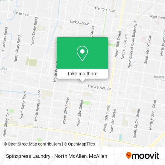 Mapa de Spinxpress Laundry - North McAllen