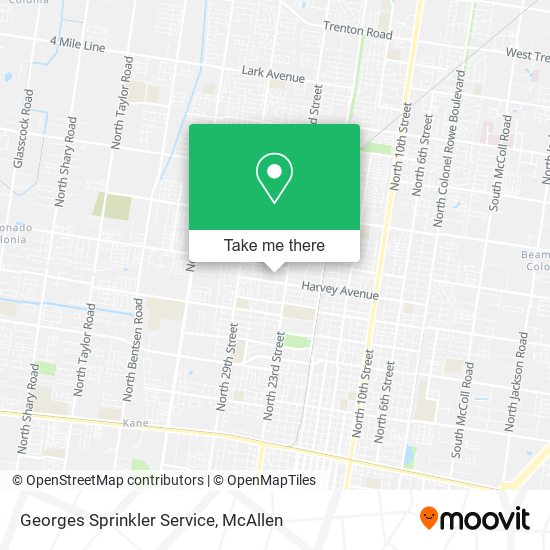Georges Sprinkler Service map