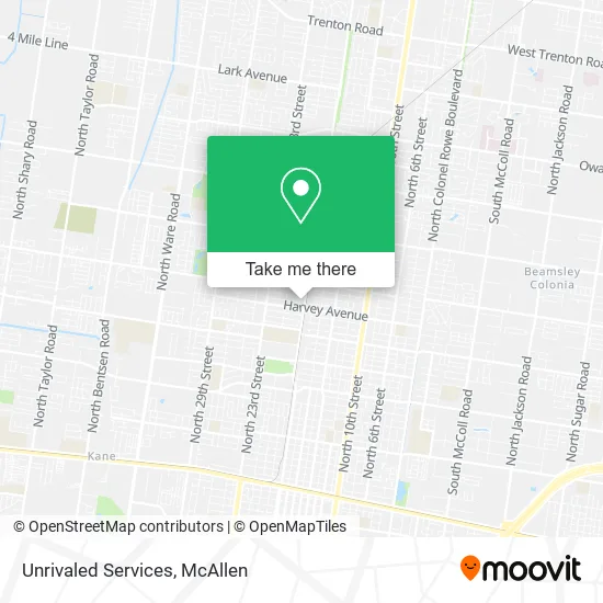 Unrivaled Services map