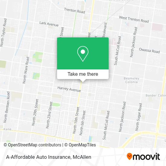 A-Affordable Auto Insurance map