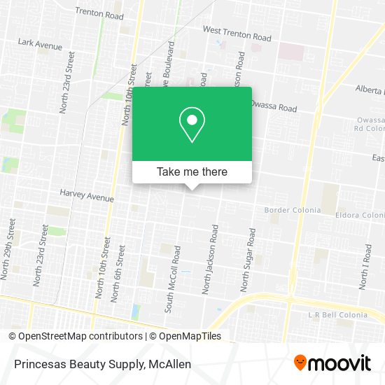 Princesas Beauty Supply map
