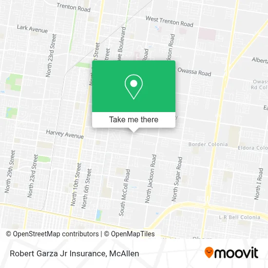 Robert Garza Jr Insurance map