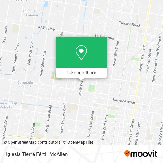 Iglesia Tierra Fértil map