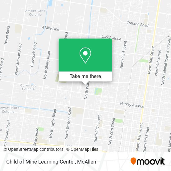 Child of Mine Learning Center map